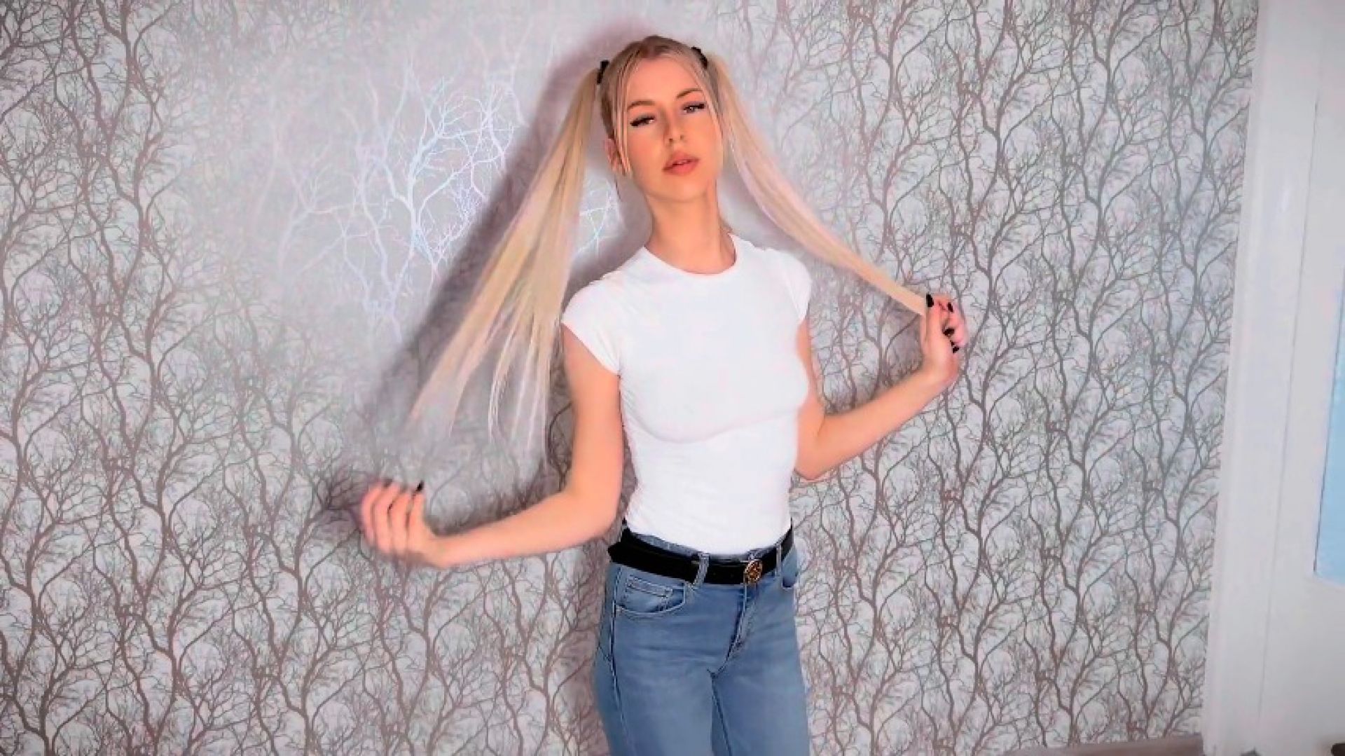 Wet and messy jeans destruction and ass fuck