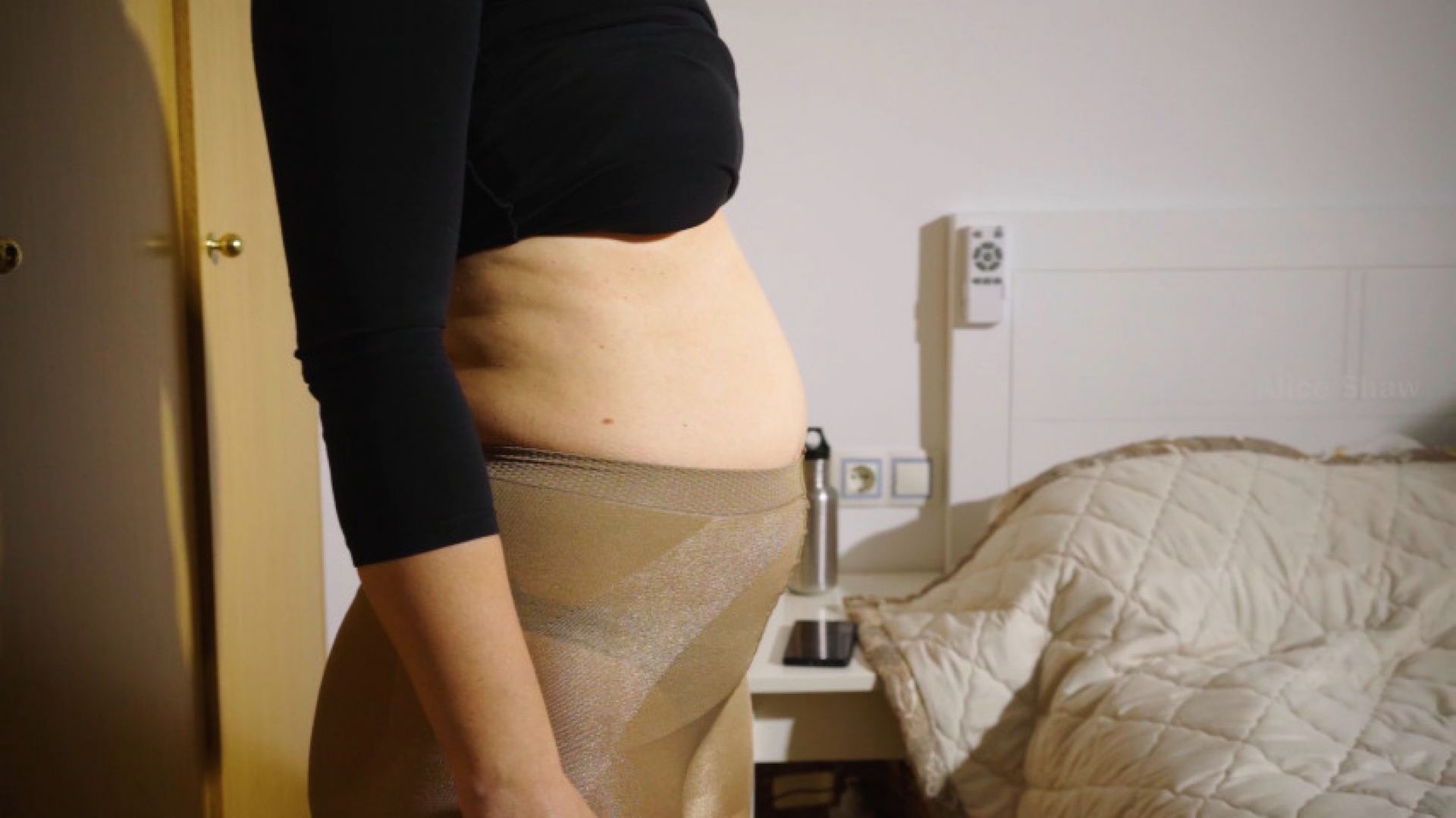 After the Party. Full Belly, Dirty Dishes, and 34 In waist