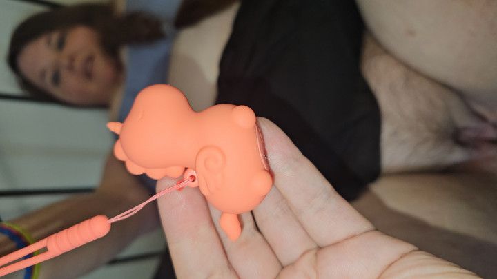 Princess Tests the Unihorn Vibrator and Gets Fingered