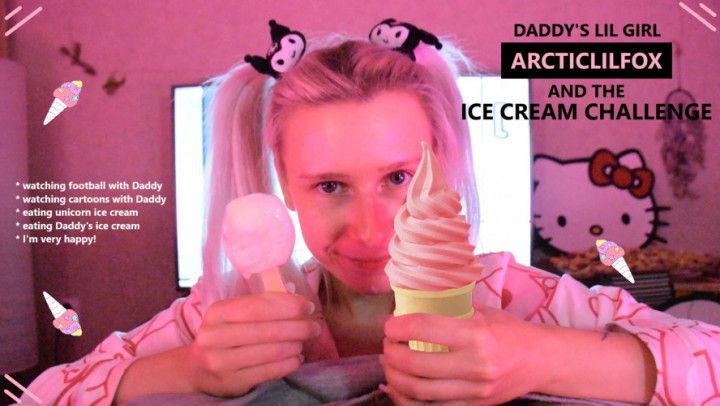 Step-Daddy's lil girl and the ice cream challenge