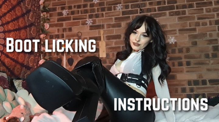 Boot Licking Instructions - Sub Task