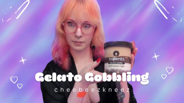 Cheebeezkneez Gobbles Gelato And Burps In Your Face Mukbang