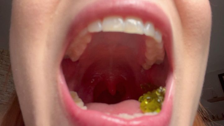 Devouring gummy bears+anal vore