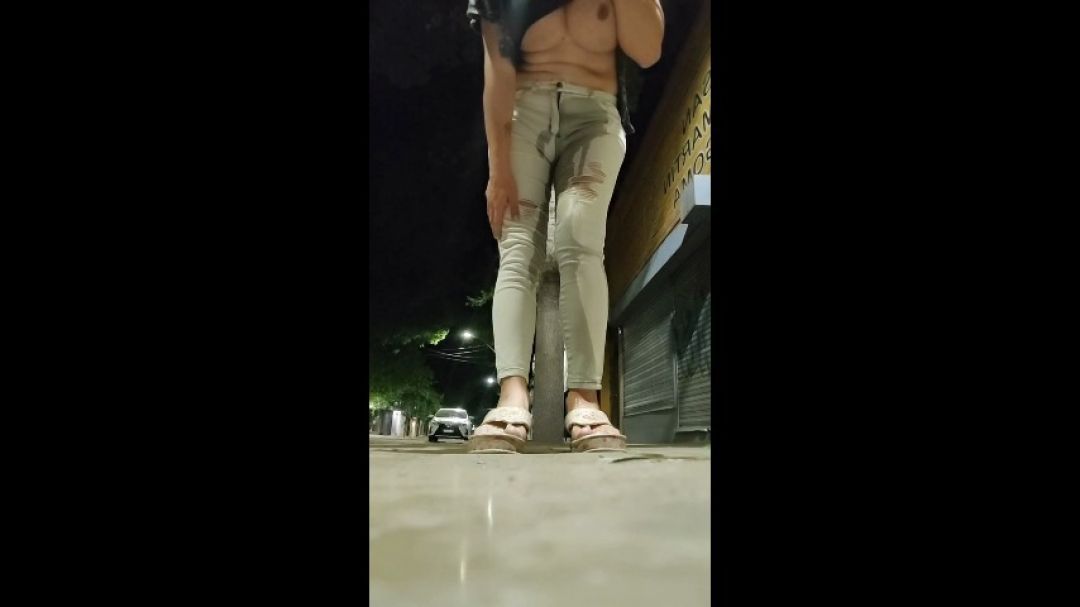 Pissing on the street PUBLIC SELF HUMILLIATION