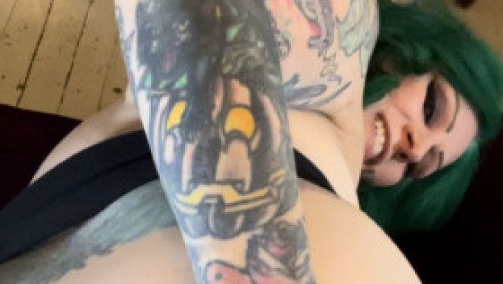 POV doggystyle anal dildo fuck so big