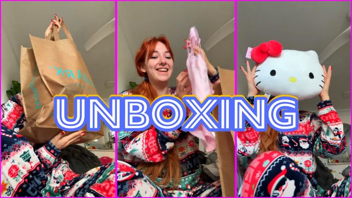 Unboxing from shopping mall