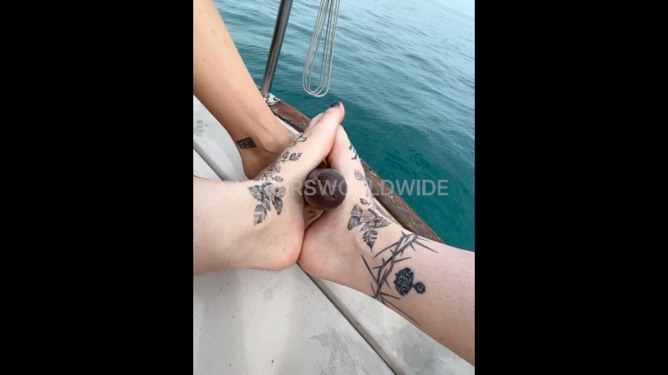 Me and Step Sis give BBC FJ on a boat