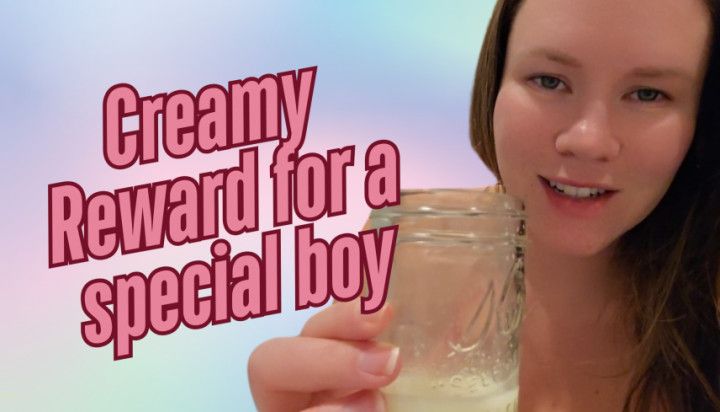 Creamy Reward For a Good Boy