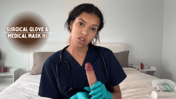 POV Surgical Glove and Medical Mask Handjob 4K