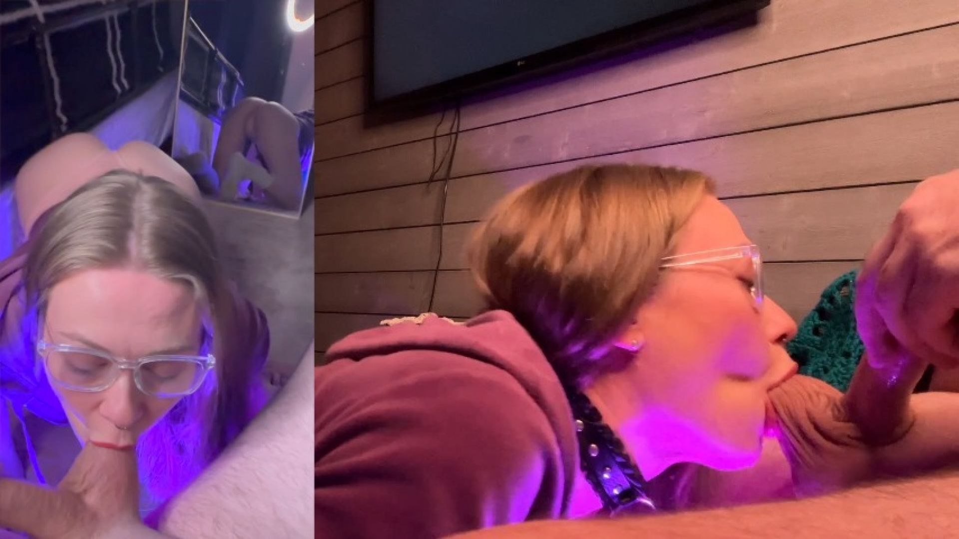 Deepthroat throatpie cumplay Split Screen