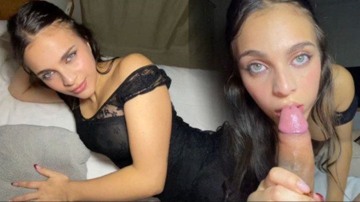 Hot stepsister gets laid after college party asks for facial