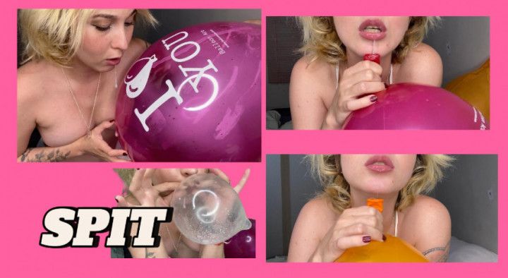 SPIT and TEASING Balloon Ace and Condom