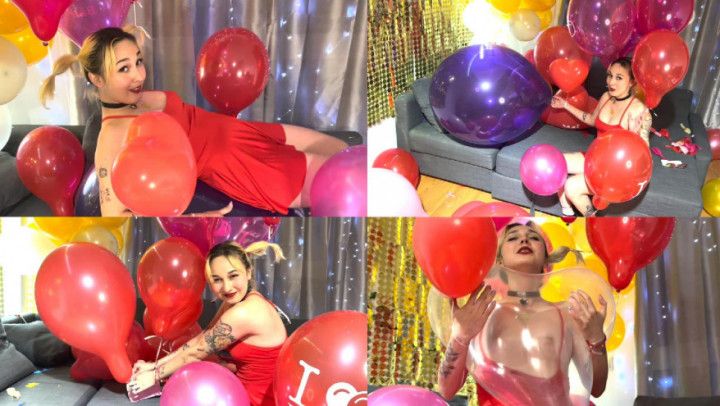 Testing balloons for my boyfriend