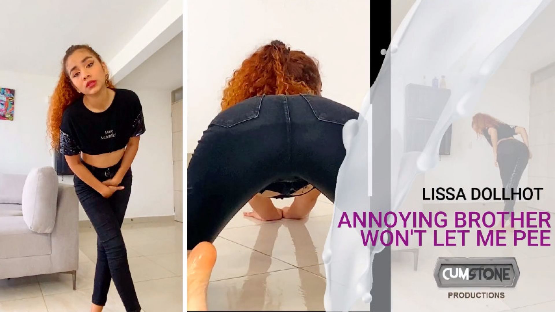 ANNOYING step-BROTHER WONT LET ME PEE