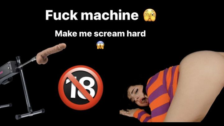 Bitch get fucked by fuck machine ! Cream