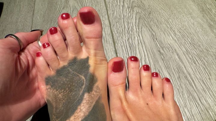 Giving myself a pedicure