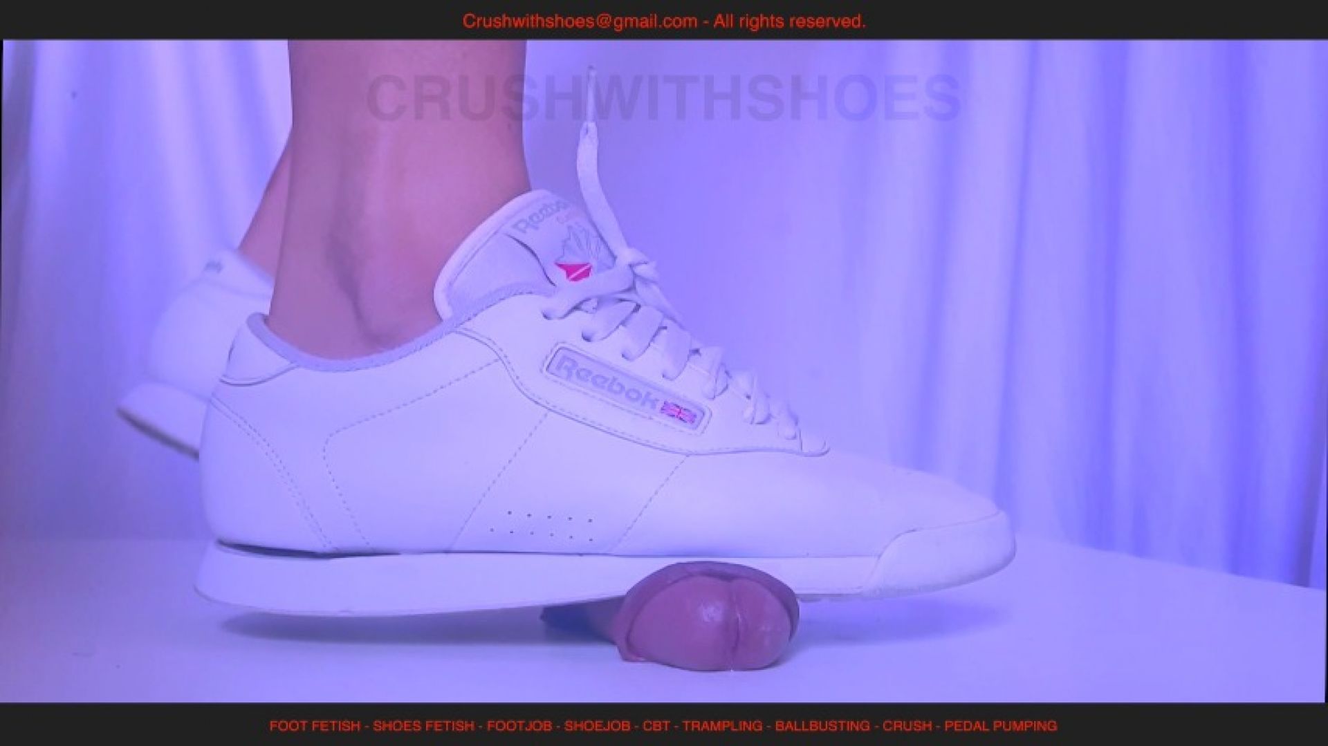 Painful Shoejob with Reebok Princess Sneakers
