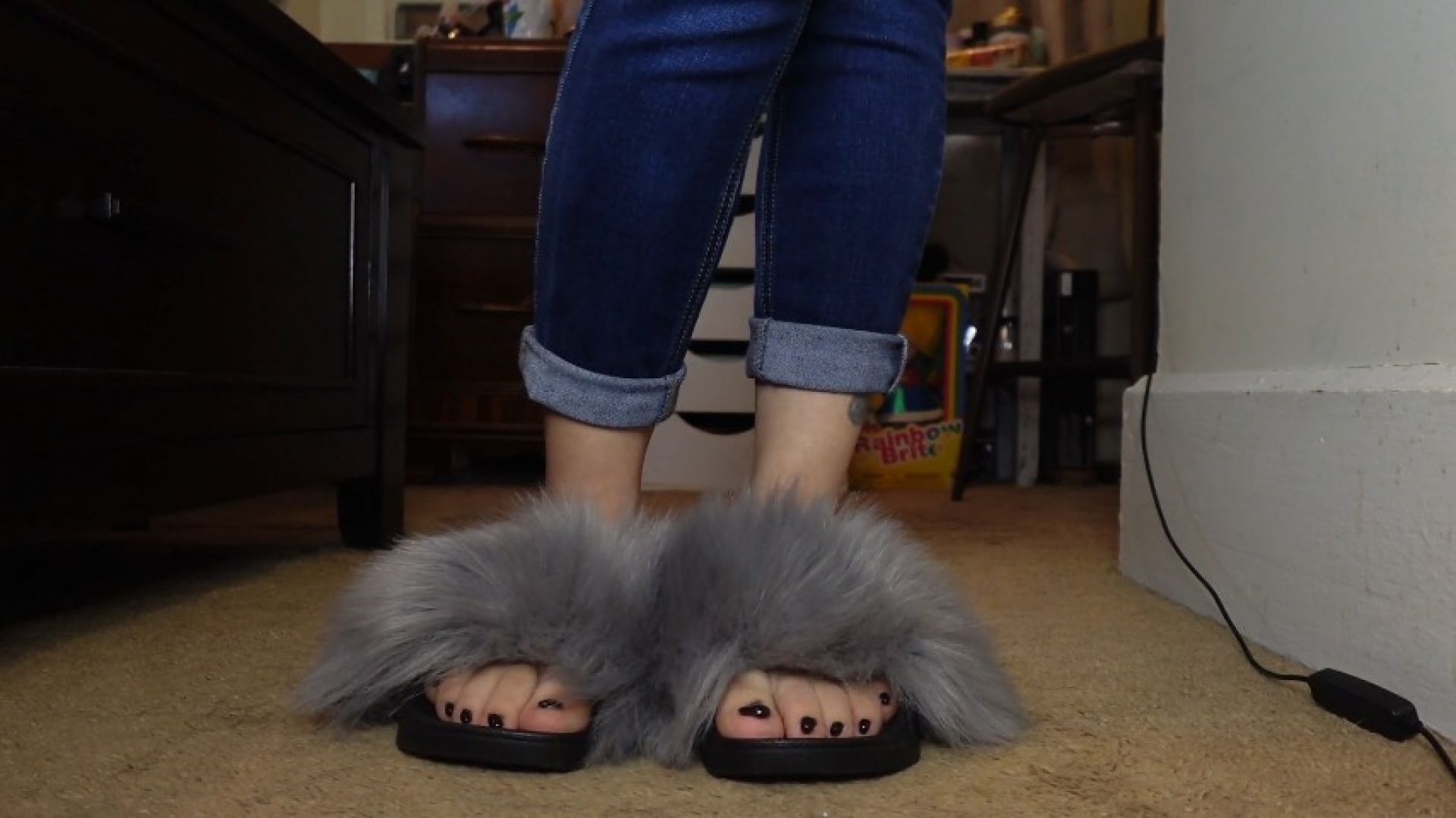 Get lost in the fantasy of fury slides caressing your cock