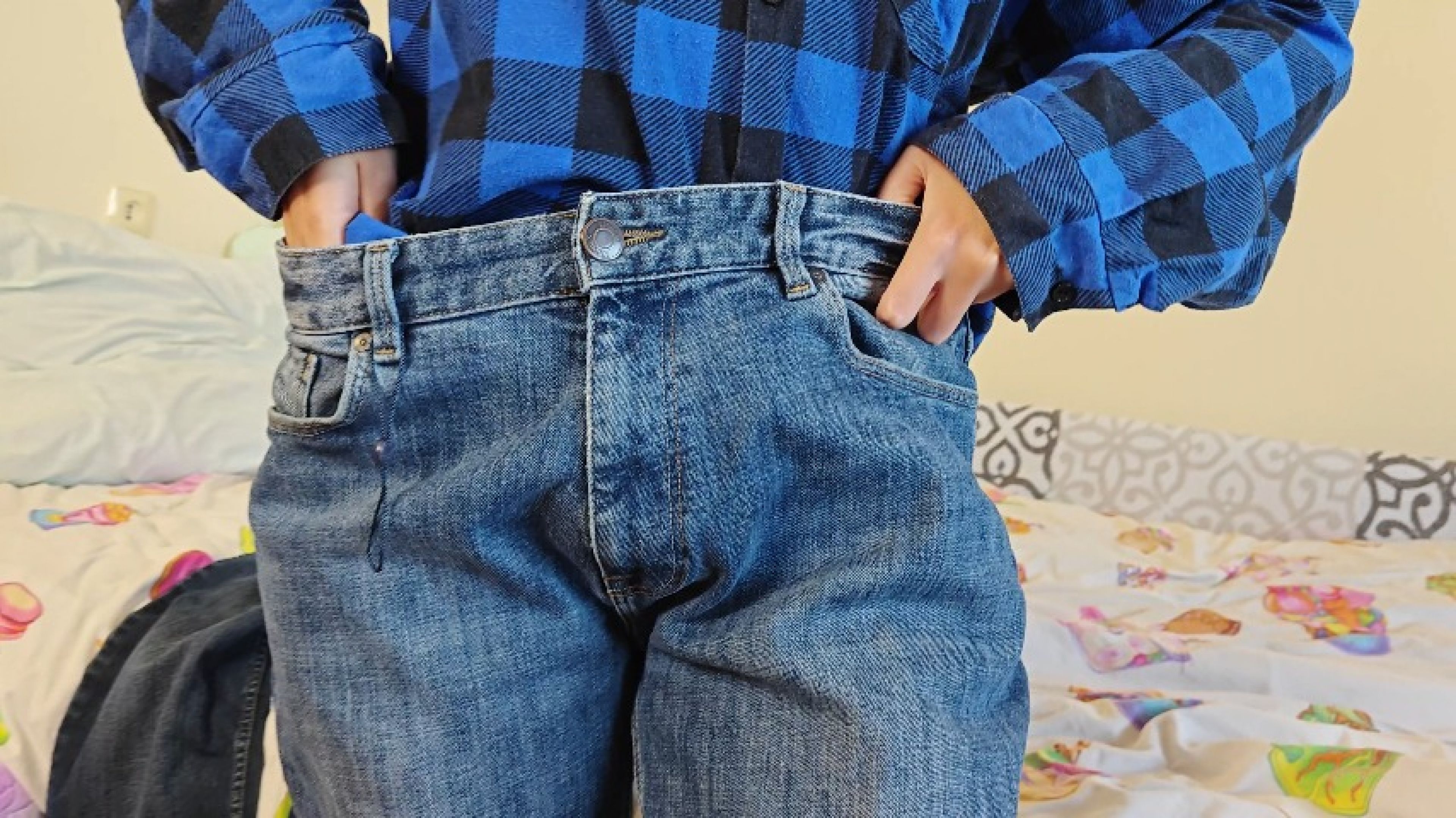 Custom Jeans Belt Lesbian Fetish Touching Dressing ASMR