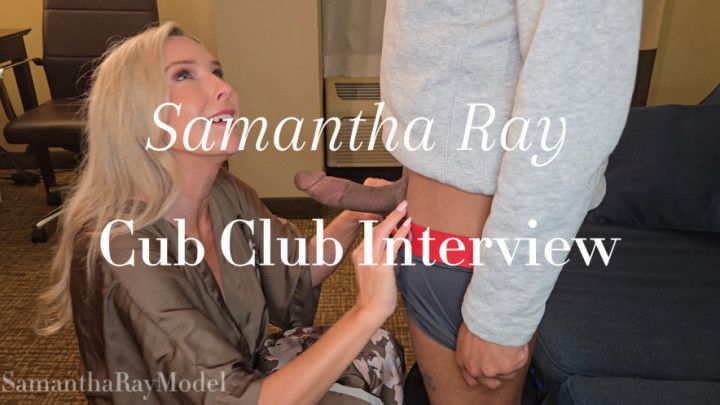 Samantha Ray's First Milf Cub Club Interview with BBC