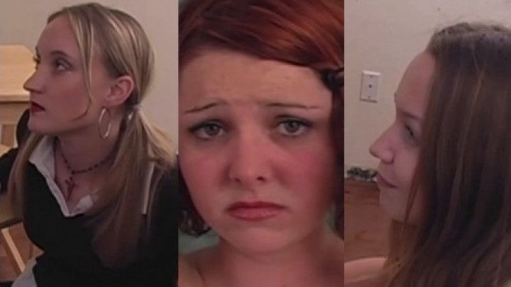 Girls in School Uniforms Stripped &amp; Given Bare Butt Spanking