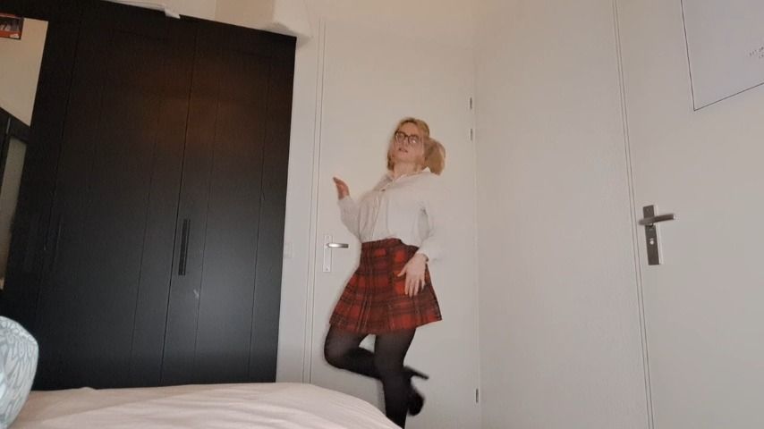 FREE - Schoolgirl striptease