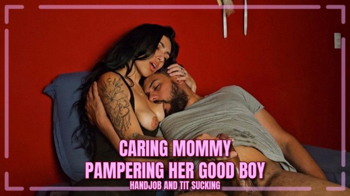 Nursing Handjob Sucking step-Mommy's Tits