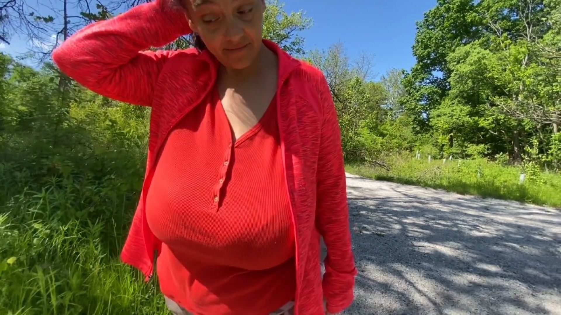 Walking on a Nature Trail