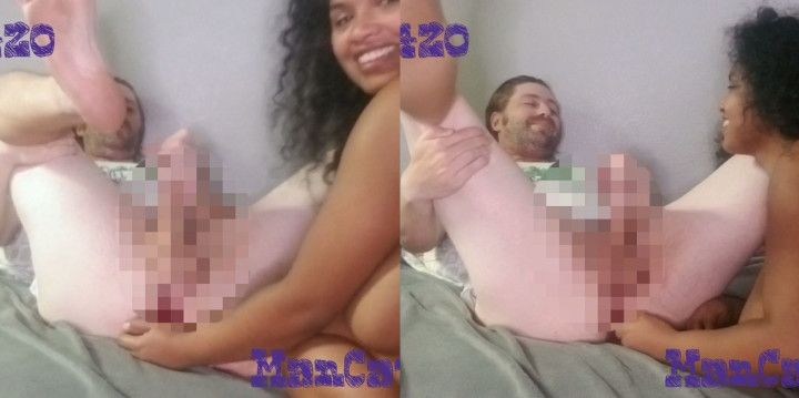 Anal play while jerking off