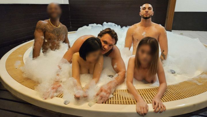 Tiny Asian teens ORGY Halloween costume