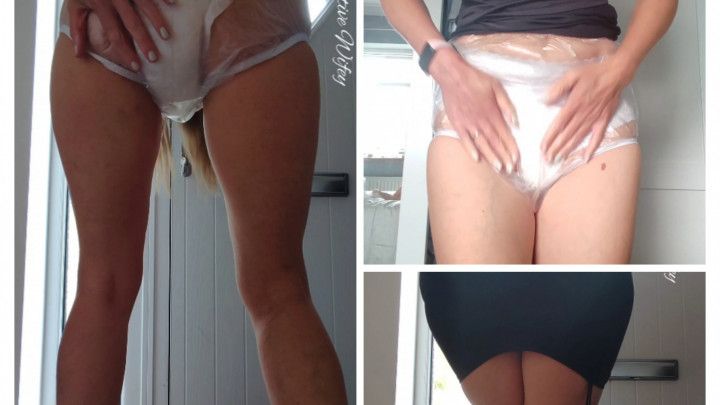 My first plastic / transparent panties vid