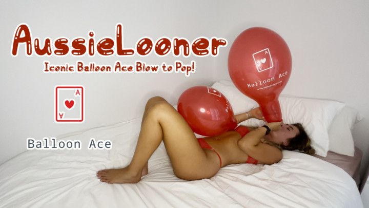 Blow To Pop Balloon Ace Logo Balloons