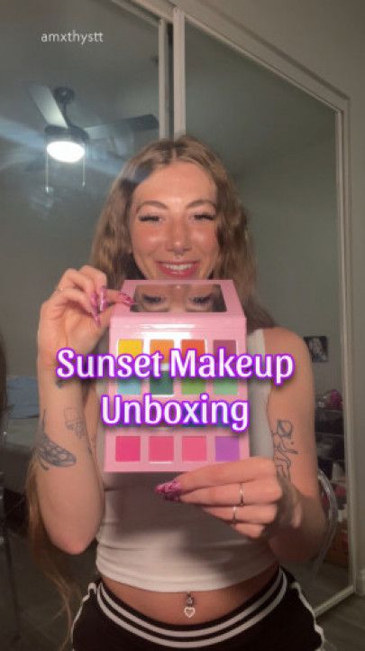 Sunset Makeup Unboxing - SFW