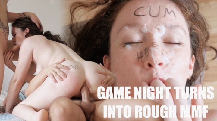 Game night turns into Rough Anal MMF w/ Celestio Void