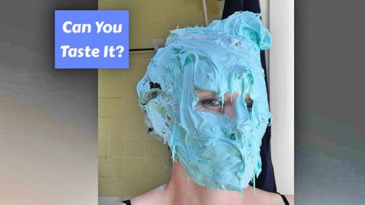 Blue Icing And Mouth Full Of Marshmallow