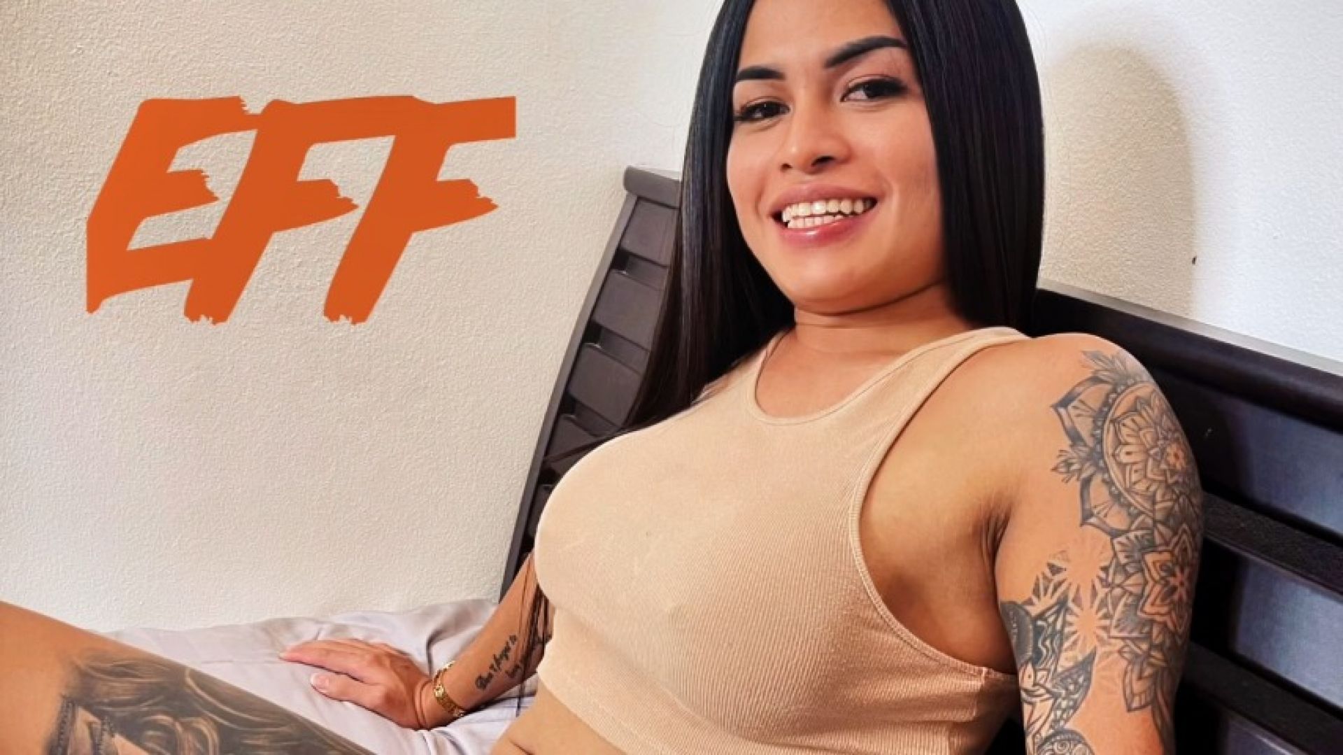 EFF - Deepthroating Asian Trans Anal Pumped and Cum Covered