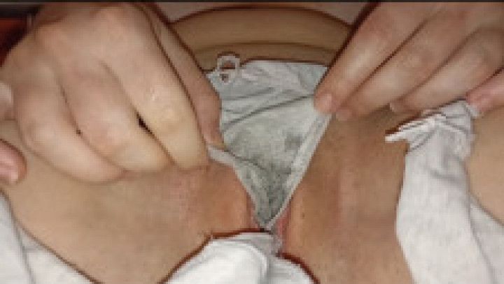 First Time Panty Stuffing in pussy