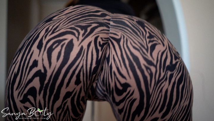 Booty in Your Face Twerk in Zebra Leggings