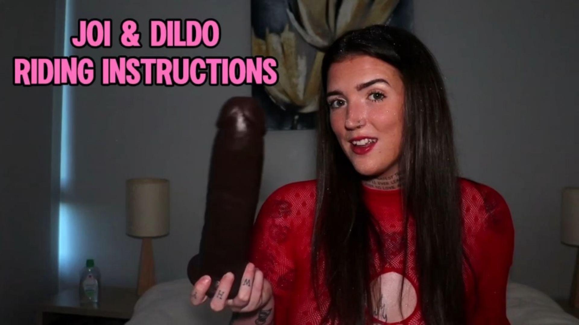 JOI and dildo riding instructions