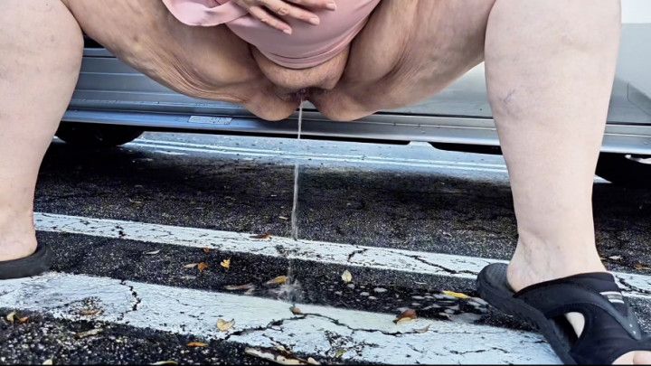 BBW SSBBW Peeing squirting compilation - big fat ass, pee