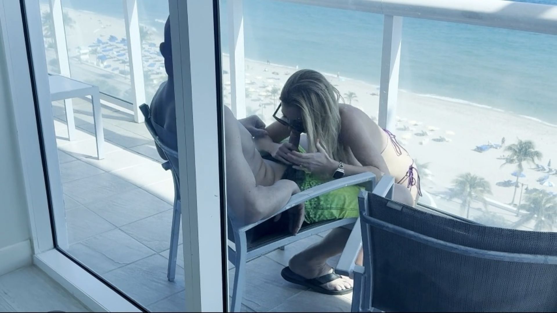 From the Pool Bar to the Hotel balcony/bathroom