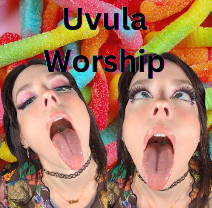 4-Uvula &amp; Throat Worship with candy Vore