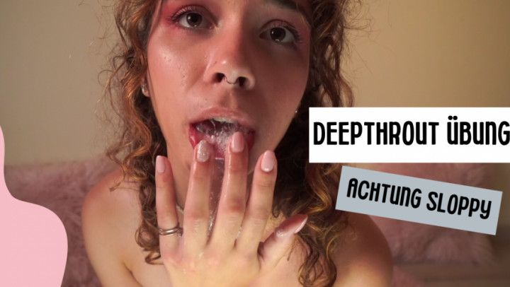 DEEPTHROAT TRAINING XXL! Sharper than the camera in german