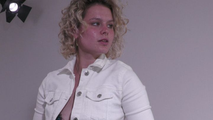 Princess Jynx- Green Leather White Denim