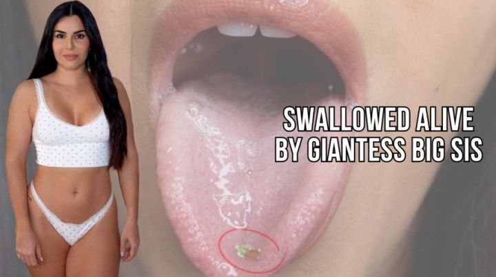 Swallowed alive by giantess big stepsis - Lalo Cortez and V