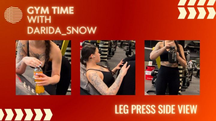 GYM time leg press side view