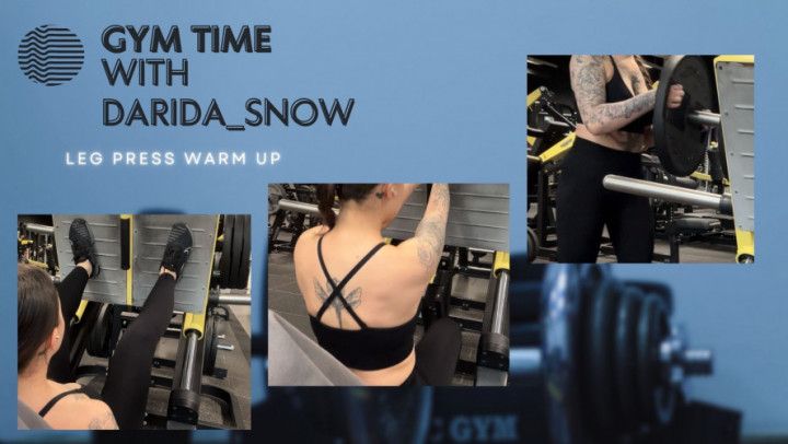 GYM time Leg press warm up