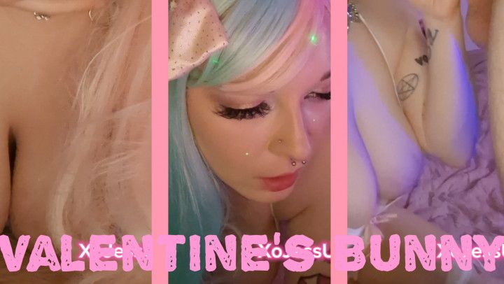 Cute bunny girl BJ 69 and gets a close up creampie