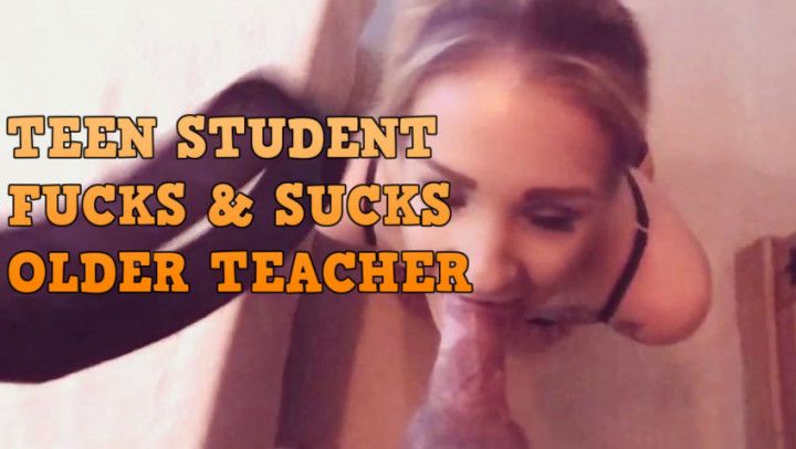 TEENAGE STUDENT GETS EXTRA CREDIT BY FUCKING HER OLDER TUTOR