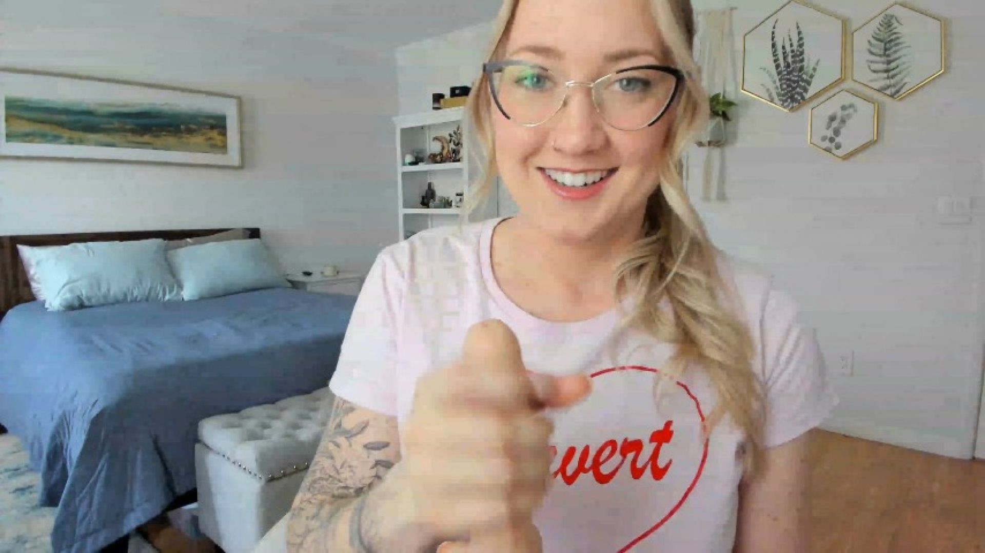 step-mom Gives A Helping Hand And Mouth